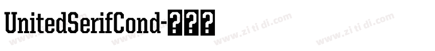 UnitedSerifCond字体转换