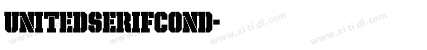 UnitedSerifCond字体转换