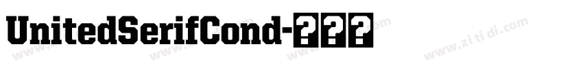 UnitedSerifCond字体转换