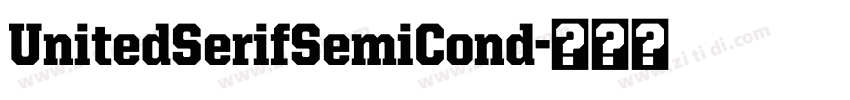UnitedSerifSemiCond字体转换