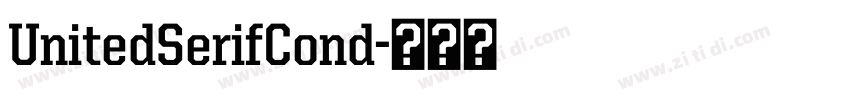 UnitedSerifCond字体转换