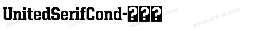 UnitedSerifCond字体转换