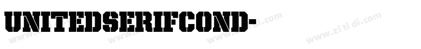 UnitedSerifCond字体转换