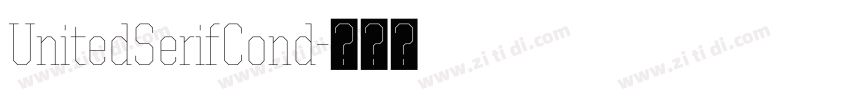 UnitedSerifCond字体转换
