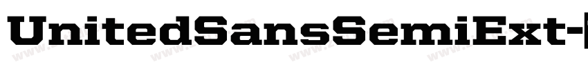UnitedSansSemiExt字体转换