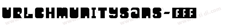 URLCHMUnitySans字体转换