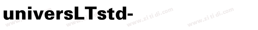 universLTstd字体转换