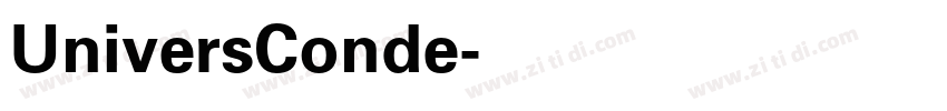 UniversConde字体转换