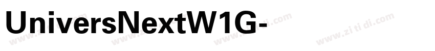 UniversNextW1G字体转换