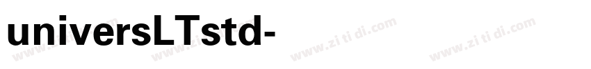 universLTstd字体转换