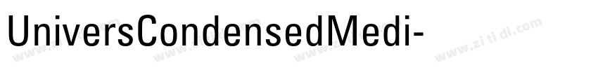 UniversCondensedMedi字体转换
