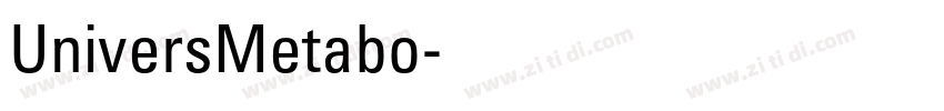 UniversMetabo字体转换