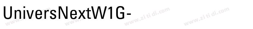 UniversNextW1G字体转换