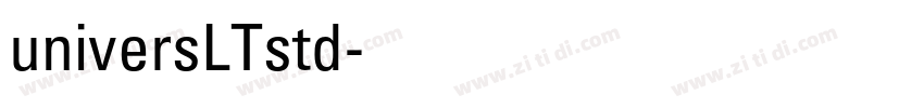 universLTstd字体转换