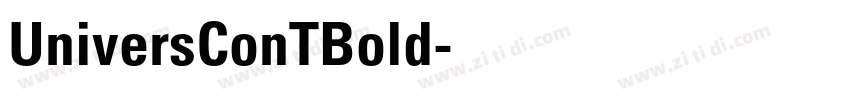 UniversConTBold字体转换