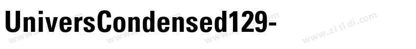 UniversCondensed129字体转换