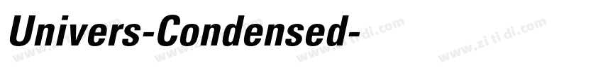 Univers-Condensed字体转换