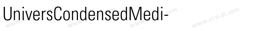 UniversCondensedMedi字体转换