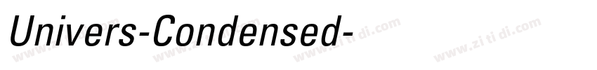 Univers-Condensed字体转换