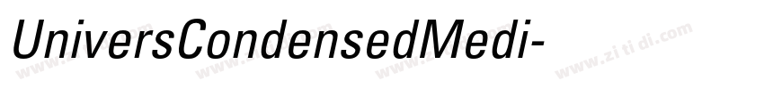 UniversCondensedMedi字体转换