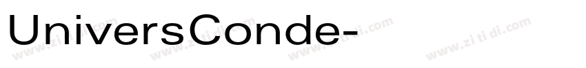 UniversConde字体转换