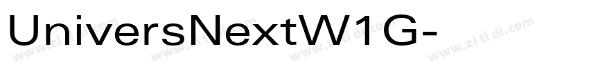 UniversNextW1G字体转换