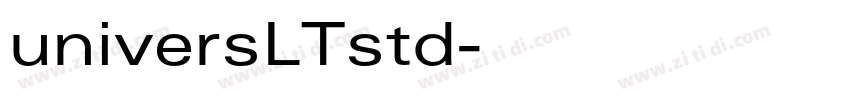 universLTstd字体转换