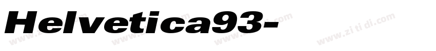 Helvetica93字体转换