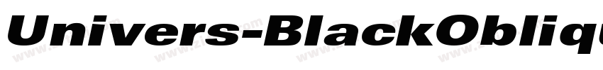 Univers-BlackOblique字体转换