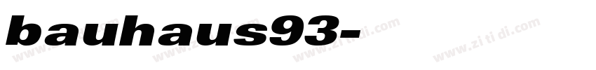 bauhaus93字体转换