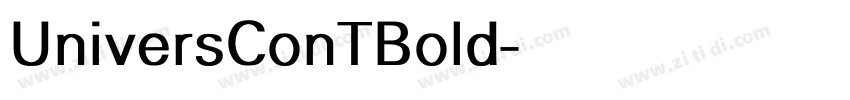 UniversConTBold字体转换