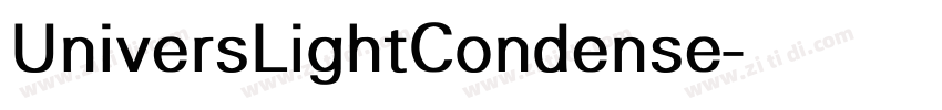 UniversLightCondense字体转换