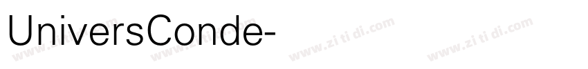 UniversConde字体转换