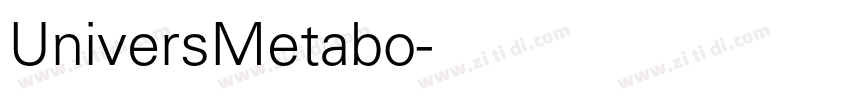 UniversMetabo字体转换