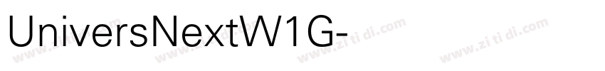 UniversNextW1G字体转换