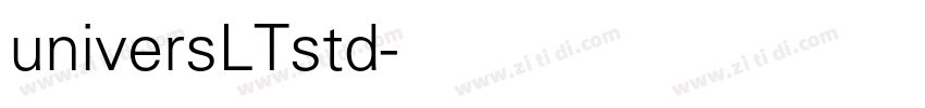universLTstd字体转换