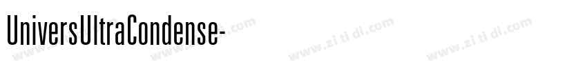 UniversUltraCondense字体转换