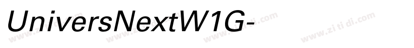 UniversNextW1G字体转换