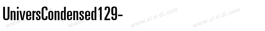 UniversCondensed129字体转换