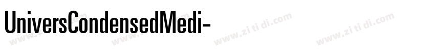 UniversCondensedMedi字体转换