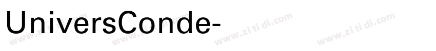 UniversConde字体转换