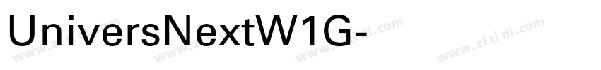 UniversNextW1G字体转换