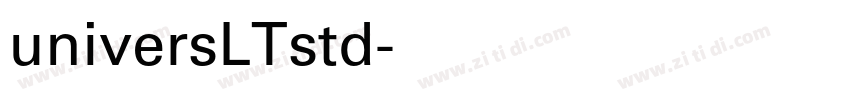 universLTstd字体转换