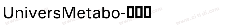 UniversMetabo字体转换