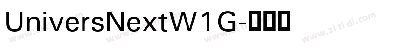 UniversNextW1G字体转换