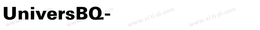 UniversBQ字体转换