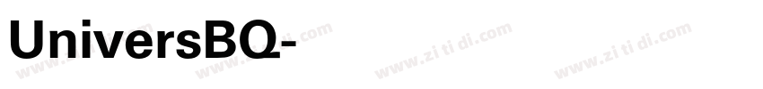 UniversBQ字体转换