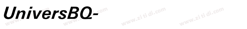 UniversBQ字体转换