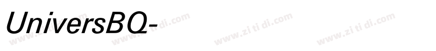 UniversBQ字体转换