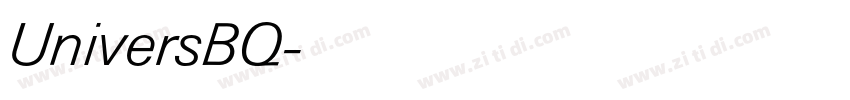 UniversBQ字体转换